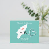 Save The Date Rhodes Destination Mariage Grec Enregistrer La Dat (Debout devant)