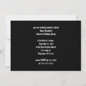 Save The Date Ribbon gothique de phoque d'argent (Dos)