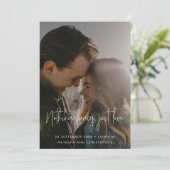 Save The Date Rien de fantaisie Juste aimer QR Mariage photo (Debout devant)