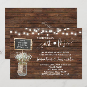 Save The Date Rien de Fantastique Juste Mariage Fuite Occidental