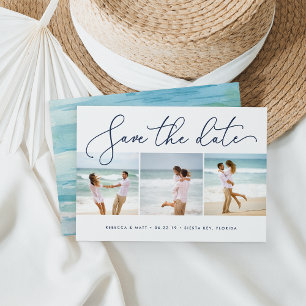 Save The Date Rive   Photo de mariage sur la plage