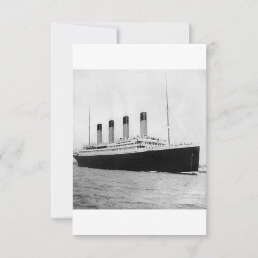 Save The Date RMS Titanic (Devant)