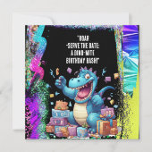 Save The Date "Roar-Serve la Date : A Dino-Mite Birthday Bash !" (Devant)