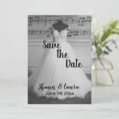 Save The Date Robe de mariée Enregistrer la date (Debout devant)