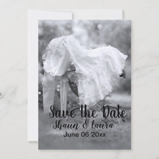 Save The Date Robe de mariée Enregistrez la date (Devant)