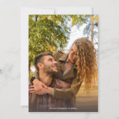 Save The Date Robe mariage Sauvez la date Dentelle rustique en b (Dos)