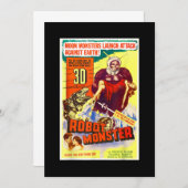 Save The Date Robot Monster Halloween Horreur Sci Fi Ape Extérie (Devant / Derrière)