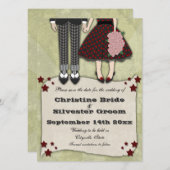 Save The Date Rockabilly Mariage, 5.5x7.5 enregistrer la date (Devant / Derrière)