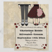 Save The Date Rockabilly Mariage, 6.5x8.75 enregistrer la date (Devant / Derrière)