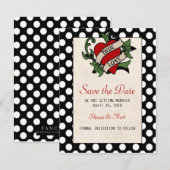 Save The Date Rockabilly Sauver la date (Devant / Derrière)