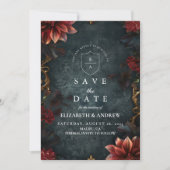 Save The Date Romance de mariage gothique baroque (Devant)