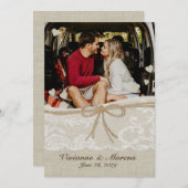 Save The Date Romance du pays Enregistrer la date (Devant / Derrière)