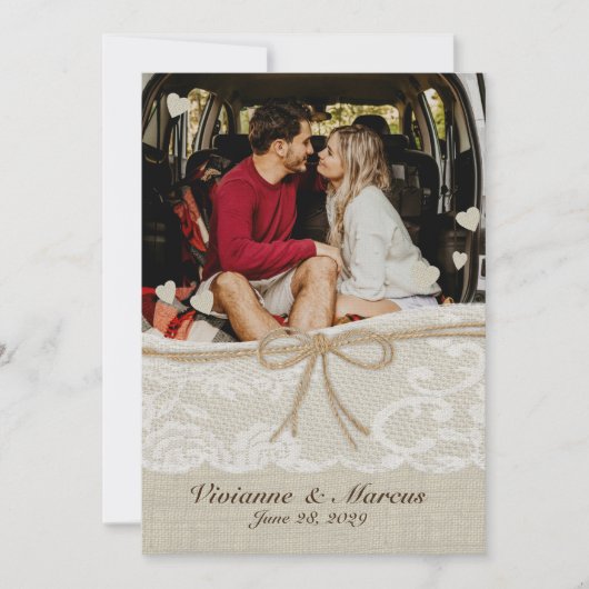 Save The Date Romance du pays Enregistrer la date (Devant)