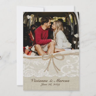 Save The Date Romance du pays Enregistrer la date