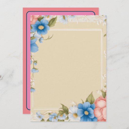 Save The Date Romance intemporelle : 5"x7" Appartement Enregistr (Devant / Derrière)