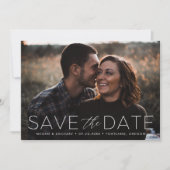 Save The Date Romance Moderne Photo avec Superposition Blanche (Devant)