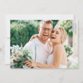 Save The Date Romantic Blue Floral Photo QR Code Mariage (Dos)