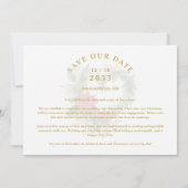 Save The Date Romantic Christmas Heart-Shape Wreath Wedding (Dos)