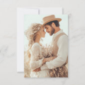 Save The Date Romantic Dark Red (Dos)