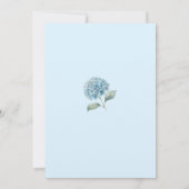 Save The Date Romantic Dusty Blue Hydrangea Watercolor Wedding (Dos)