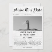 Save The Date Romantic Fun Photo journal Mariage unique (Devant)