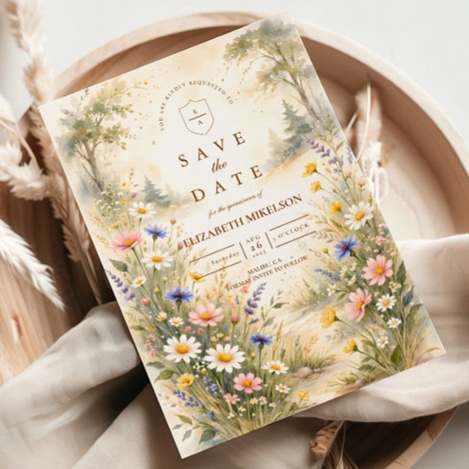 Save The Date Romantic Garden Bloom Quinceañera