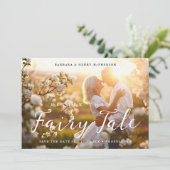 Save The Date Romantic Magic of Love Photo Wedding Anniversary (Debout devant)