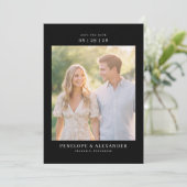 Save The Date Romantic Natural Photo (Debout devant)