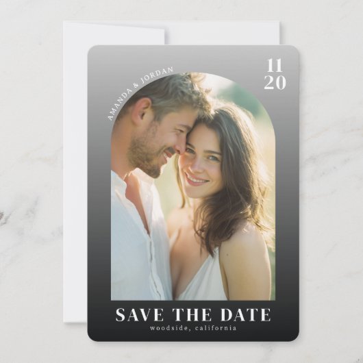 Save The Date Romantic Neutral Minimalist Photo (Devant)