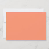 Save The Date Romantic Peach Floral Wreath (Dos)