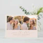 Save The Date Romantic Photo (Debout devant)
