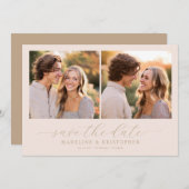 Save The Date Romantic Photo (Devant / Derrière)
