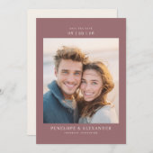 Save The Date Romantic Photo (Devant / Derrière)