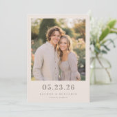 Save The Date Romantic Photo (Debout devant)