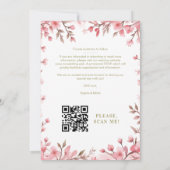 Save The Date Romantic Pink Barn Rustic Landscape Floral Frame (Dos)