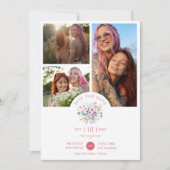 Save The Date Romantic Pink Shades Botanical Bunch 3 Multi photo (Devant)