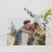 Save The Date Romantic Rose and Champagne Boho Chic (Debout devant)