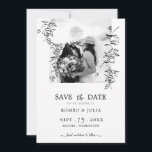 Save The Date Romantic Simple Black&White Photo Enregistrer la d<br><div class="desc">Cette simple carte d'annonce Save the Date est parfaite pour un mariage moderne et tendance. La composition de typographie chic et moderne attire l'attention et s'associe parfaitement avec une photo en noir et blanc. Modifiez tout le texte à l'aide du menu de personnalisation facile à utiliser. Si vous avez des...</div>