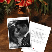 Save The Date Romantic Vintage Photo