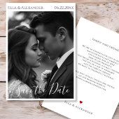 Save The Date Romantic Vintage Photo