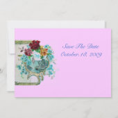 Save The Date ROMANTICA 3, or rose métallique (Dos)