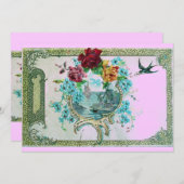 Save The Date ROMANTICA 3, or rose métallique (Devant / Derrière)