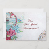 SAVE THE DATE ROMANTICA MONOGRAMME (Dos)