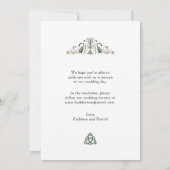 Save The Date Romantique Celtic Love Mariage (Dos)