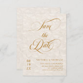 Save The Date Romantique floral (Devant / Derrière)