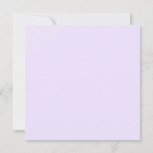 Save The Date Romantique Floral violet rose Carré Enregistrer la (Dos)