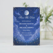 Save The Date Romantique Lunaire Céleste (Debout devant)
