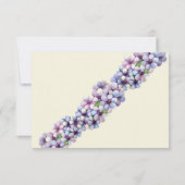 Save The Date Romantique Poétique Lilac Aquarelle Mariage Floral (Dos)
