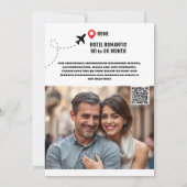Save The Date Rome destination mariage enregistrer la date moder (Dos)