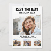 Save The Date Rome mariage 3 photo d'aquarelle attractions (Devant)